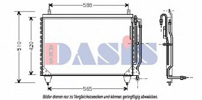 AKS DASIS 122001n -  Конденсатор, кондиционер